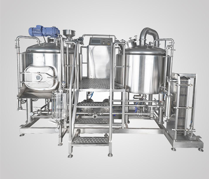 <b>Cervecería de acero inoxidable de 2 recipientes 8HL</b>